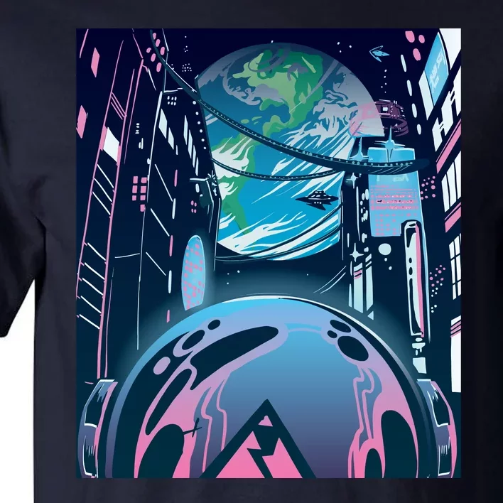 Futuristic Neon Future Tall T-Shirt