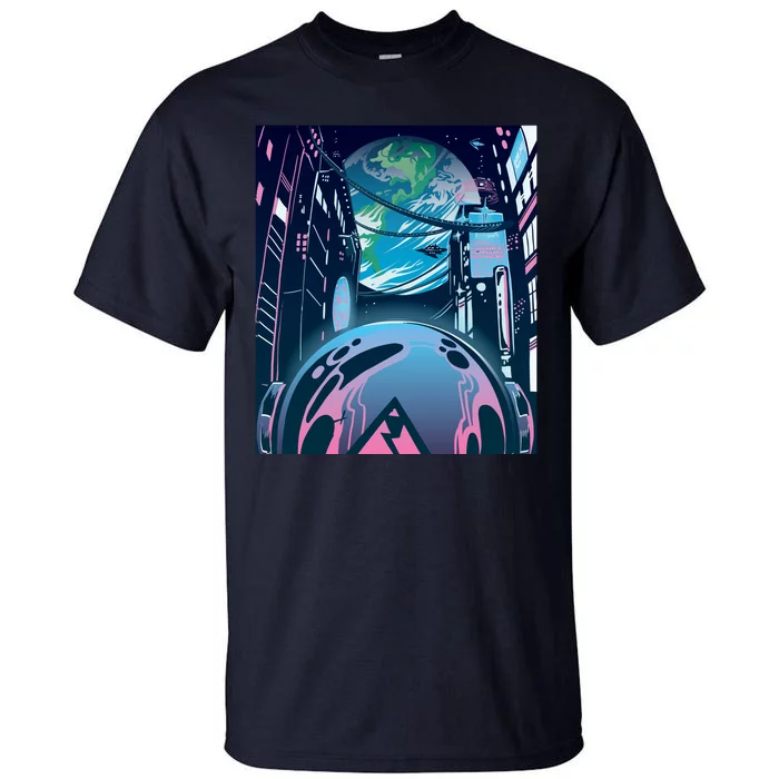 Futuristic Neon Future Tall T-Shirt