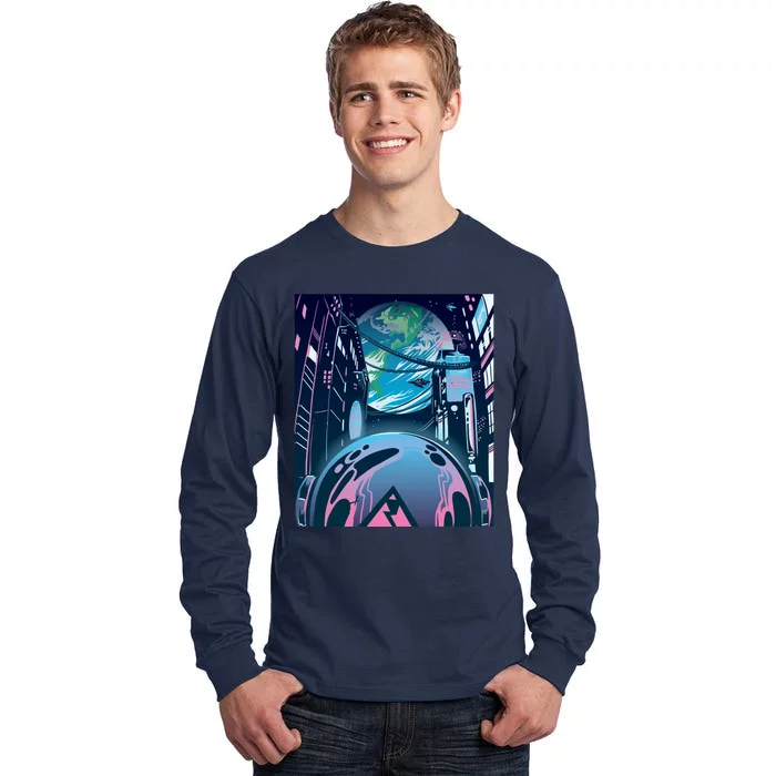 Futuristic Neon Future Tall Long Sleeve T-Shirt