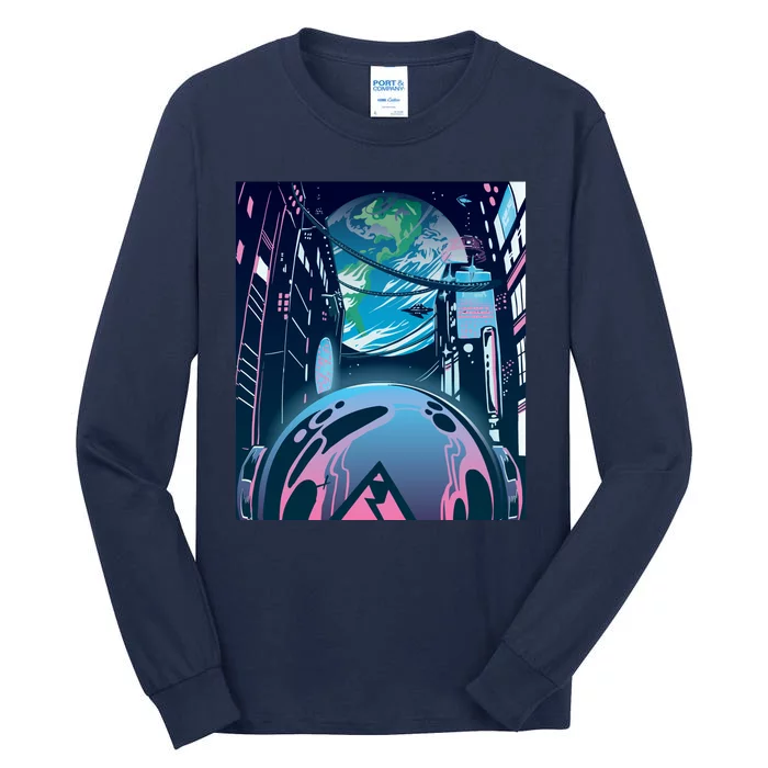 Futuristic Neon Future Tall Long Sleeve T-Shirt