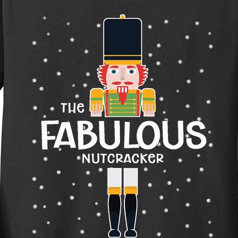 Fabulous Nutcracker Family Matching Funny Gift Pajama Kids Long Sleeve Shirt