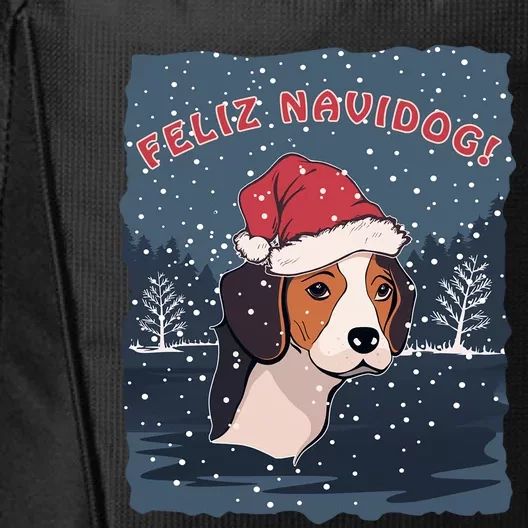 Feliz Navidog Funny Beagle Christmas Gift City Backpack