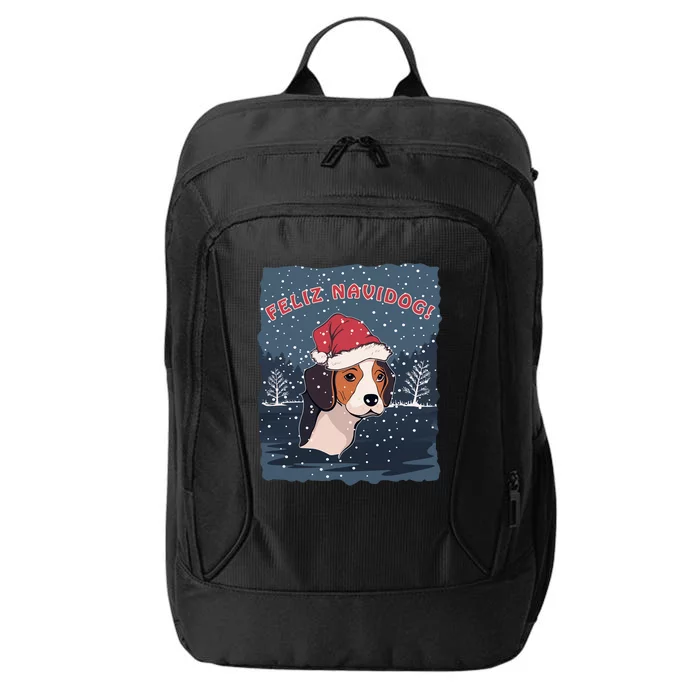 Feliz Navidog Funny Beagle Christmas Gift City Backpack