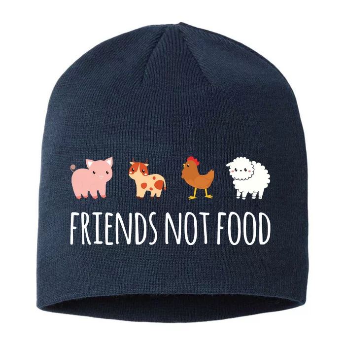 Friends Not Food Vegetarian Vegan 8 1/2in Sustainable Knit Beanie