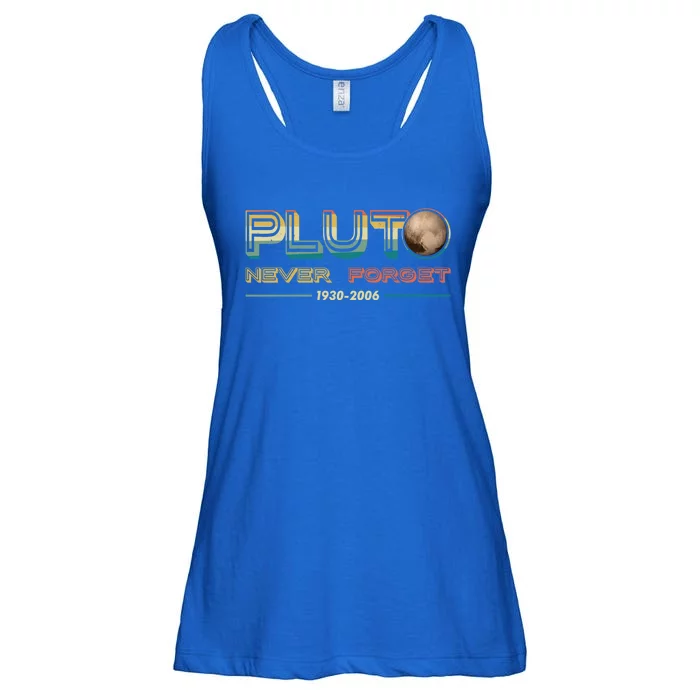 Funny Never Forget Pluto Planet Astronomy Astronomer Vintage Gift Ladies Essential Flowy Tank