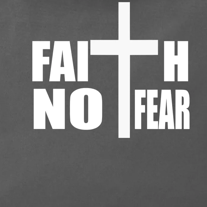 Faith Not Fear Zip Tote Bag