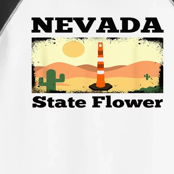 Funny Nevada Flower Construction Cone Toddler Fine Jersey T-Shirt