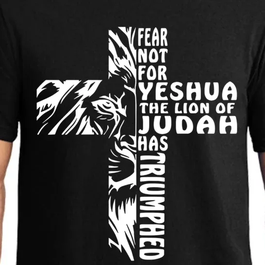 Fear Not For Yeshua The Lion Of Judah Has Triumphed Gift Pajama Set