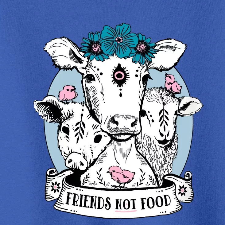 Friends Not Food Vegetarian Vegan Goat Animal Liberation Great Gift Toddler T-Shirt