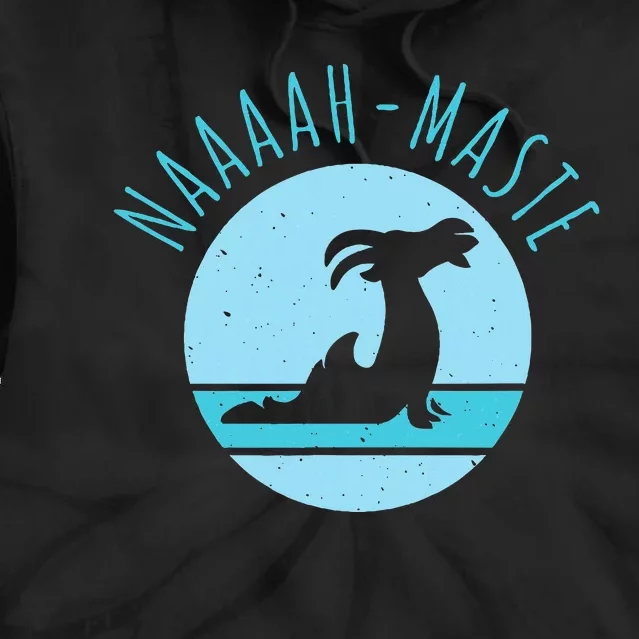 Funny Naaaahmaste Goat Yoga Namaste Tie Dye Hoodie