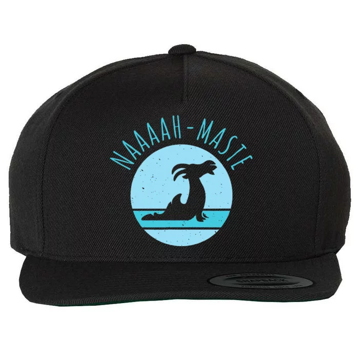 Funny Naaaahmaste Goat Yoga Namaste Wool Snapback Cap