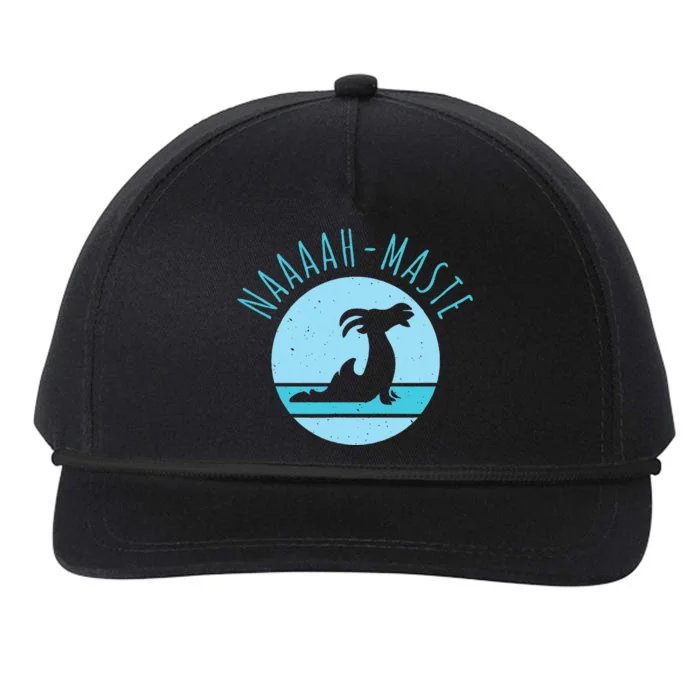 Funny Naaaahmaste Goat Yoga Namaste Snapback Five-Panel Rope Hat