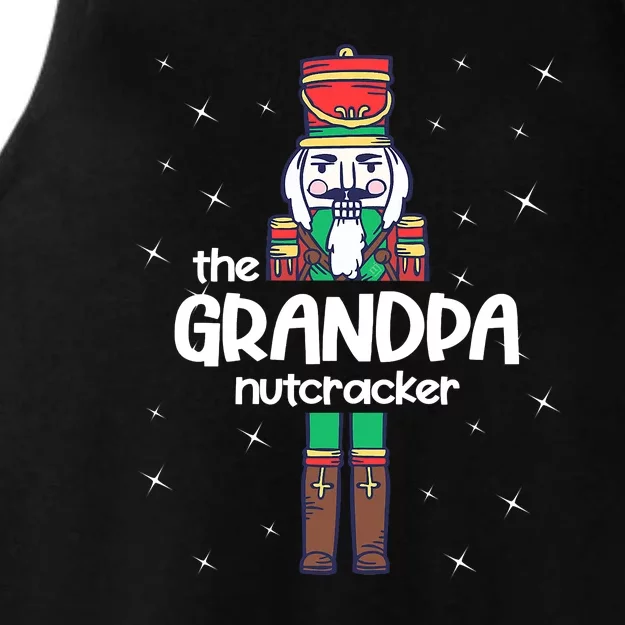 Funny Nutcracker Grandpa Love Ballet Dance Christmas Ladies Tri-Blend Wicking Tank