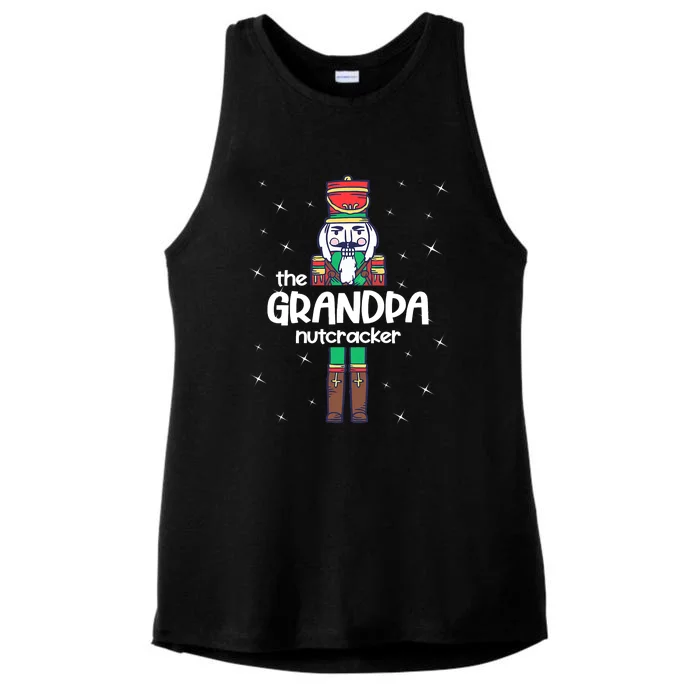 Funny Nutcracker Grandpa Love Ballet Dance Christmas Ladies Tri-Blend Wicking Tank