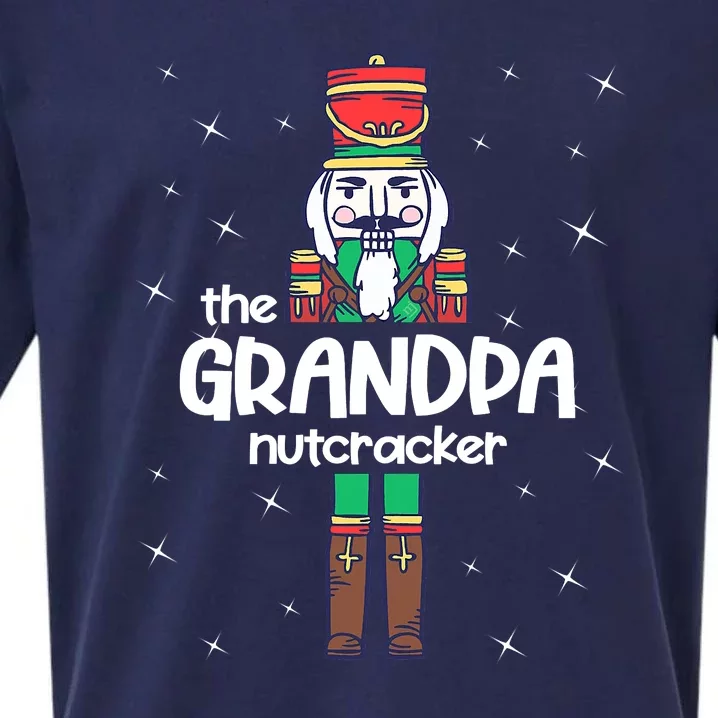 Funny Nutcracker Grandpa Love Ballet Dance Christmas Sueded Cloud Jersey T-Shirt