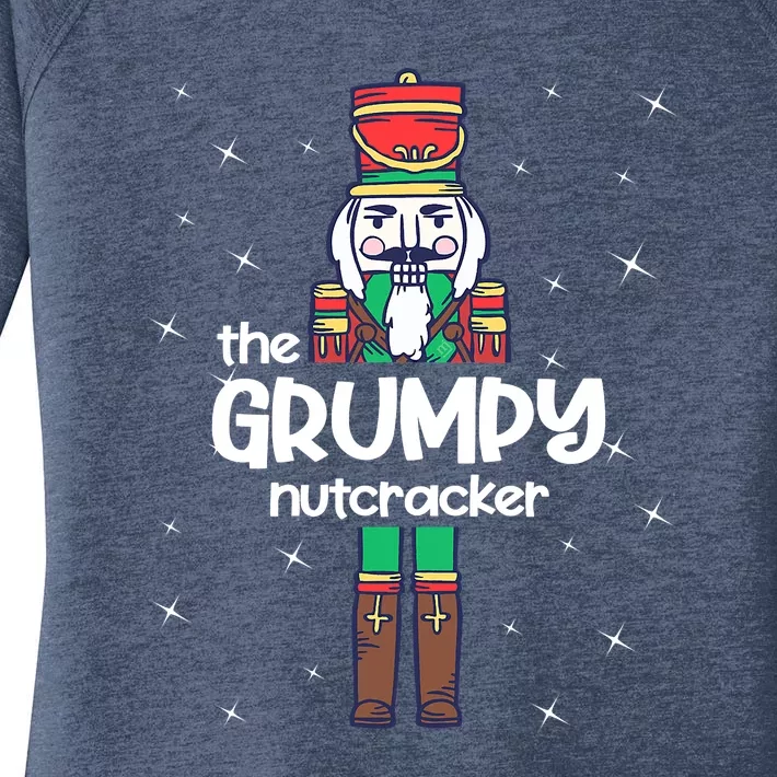 Funny Nutcracker Grumpy Love Ballet Dance Christmas Women's Perfect Tri Tunic Long Sleeve Shirt