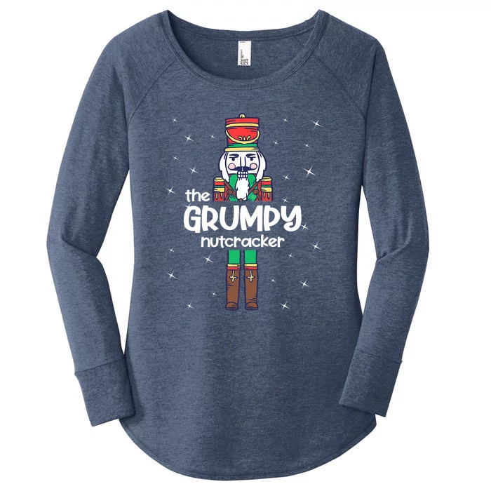 Funny Nutcracker Grumpy Love Ballet Dance Christmas Women's Perfect Tri Tunic Long Sleeve Shirt