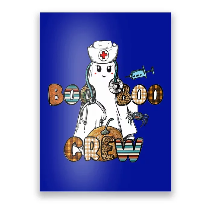 Funny Nurse Ghost Boo Scrub Western Halloween Spooky Season Meaningful Gift Poster