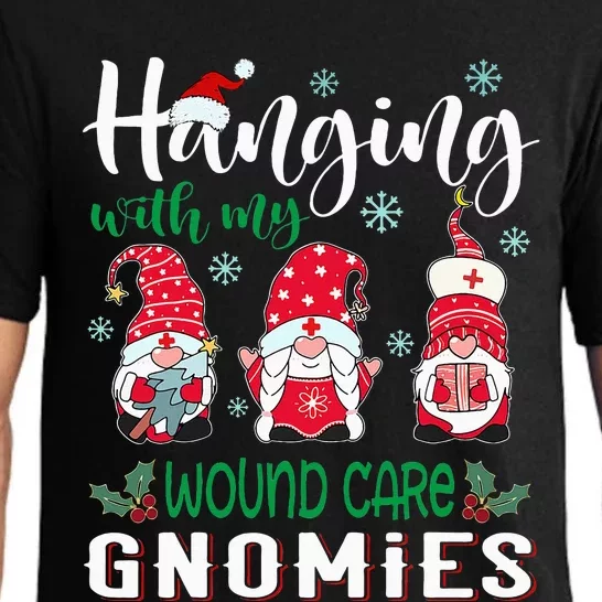 Festive Nurse Gnome Christmas Hat Wound Care Gift Pajama Set