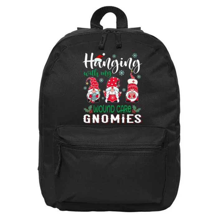 Festive Nurse Gnome Christmas Hat Wound Care Gift 16 in Basic Backpack