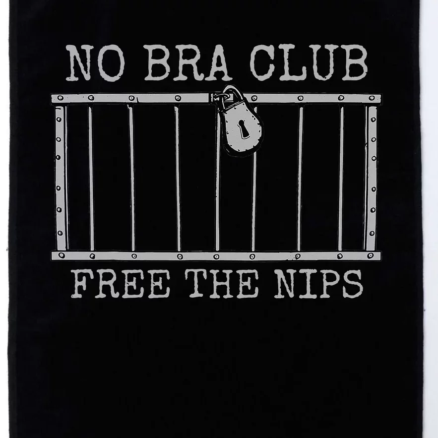 Feminist Not Guilty Free The Nips Funny No Bra Club Platinum Collection Golf Towel