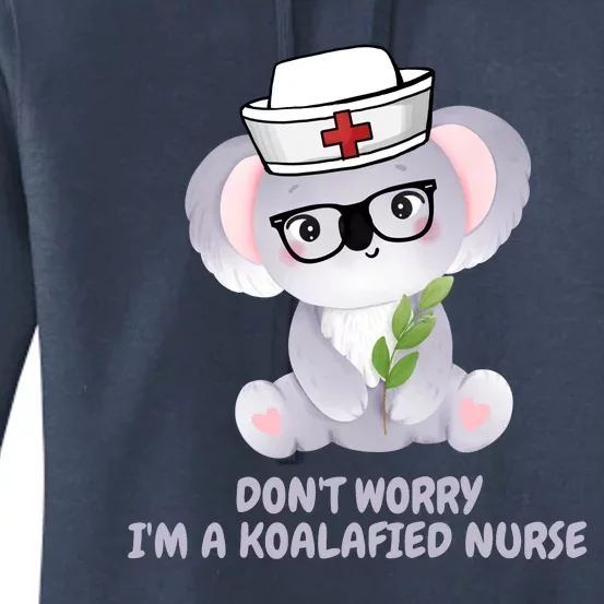 Funny Nurse Gifts, Koala Koalafied Nursing Qualified Women's Pullover Hoodie