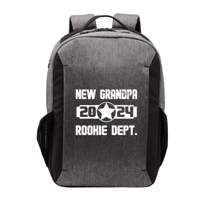 Funny New Grandpa Rookie Dept 2024 Vector Backpack