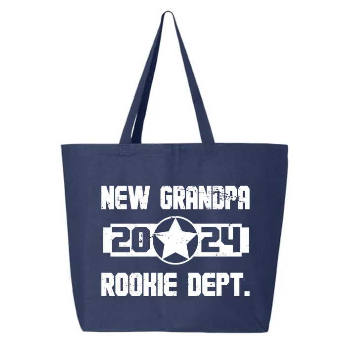 Funny New Grandpa Rookie Dept 2024 25L Jumbo Tote