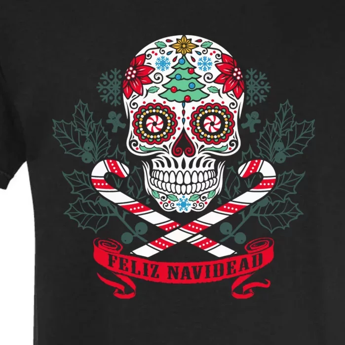 Feliz Navidad Holiday Season Christmas Xmas Mexican Garment-Dyed Heavyweight T-Shirt