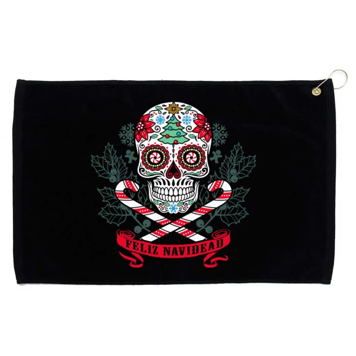 Feliz Navidad Holiday Season Christmas Xmas Mexican Grommeted Golf Towel