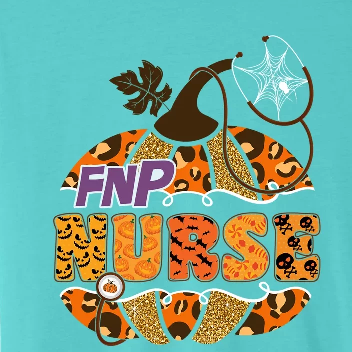 Fnp Nurse Halloween Pumpkin Leopard Nursing Cute Gift ChromaSoft Performance T-Shirt