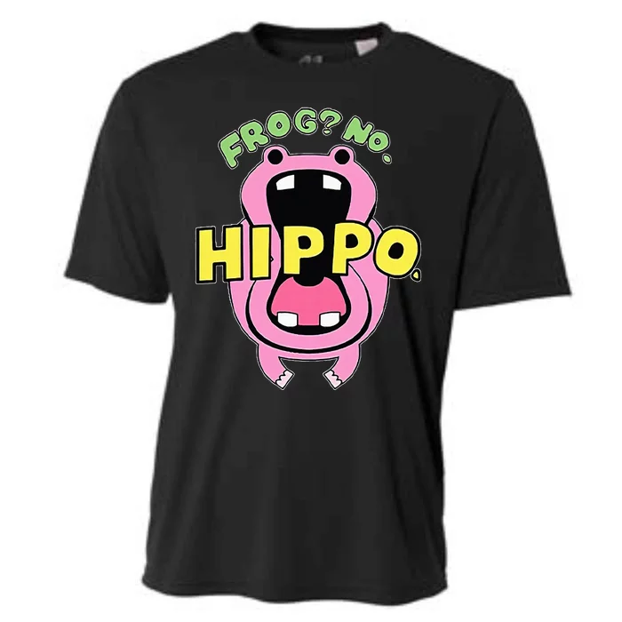 Frog No Hippo Funny Cute Crazy Frog Lover Cooling Performance Crew T-Shirt