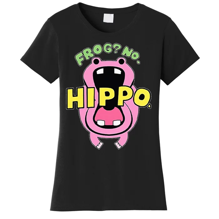 Frog No Hippo Funny Cute Crazy Frog Lover Women's T-Shirt