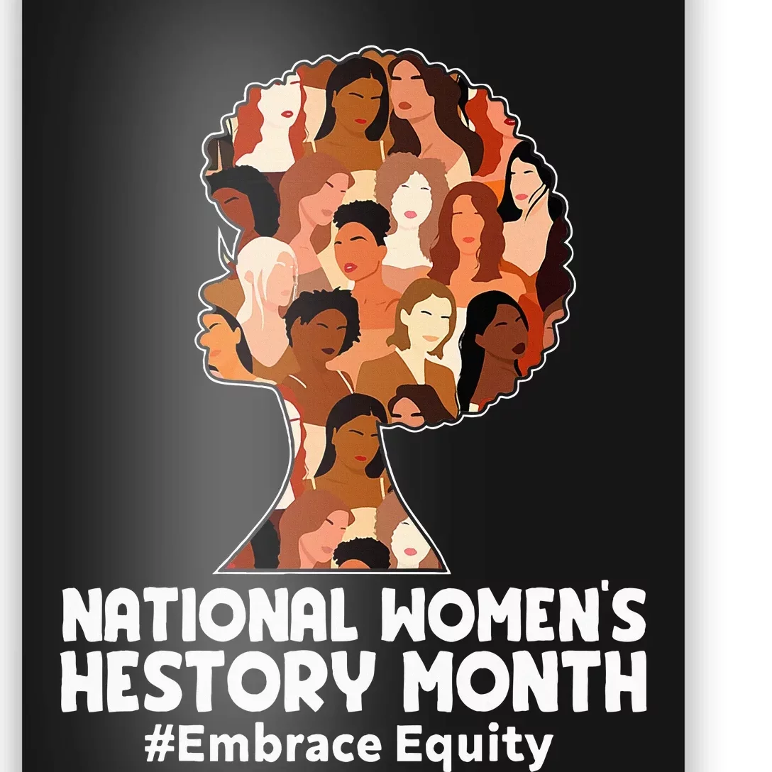 Feminist National History Month 2024 Embrace Equity Poster