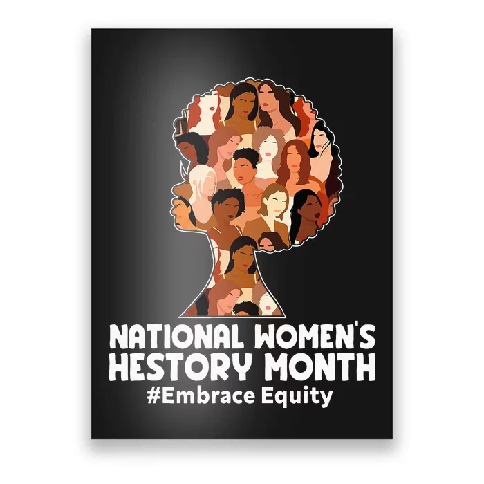 Feminist National History Month 2024 Embrace Equity Poster