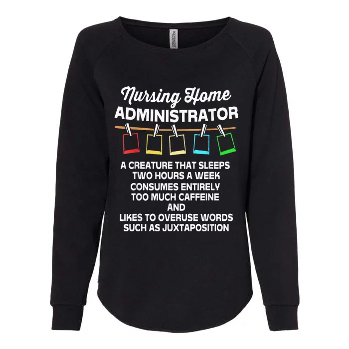 Funny Nursing Home Administrator Womens California Wash Sweatshirt