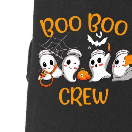 Funny Nurse Halloween Ghost Costume Boo Boo Crew Doggie 3-End Fleece Hoodie