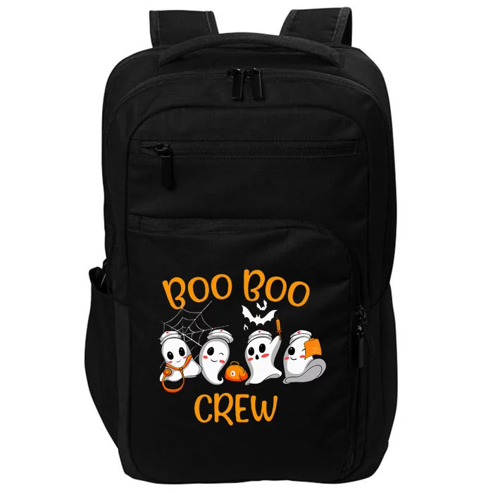 Funny Nurse Halloween Ghost Costume Boo Boo Crew Impact Tech Backpack