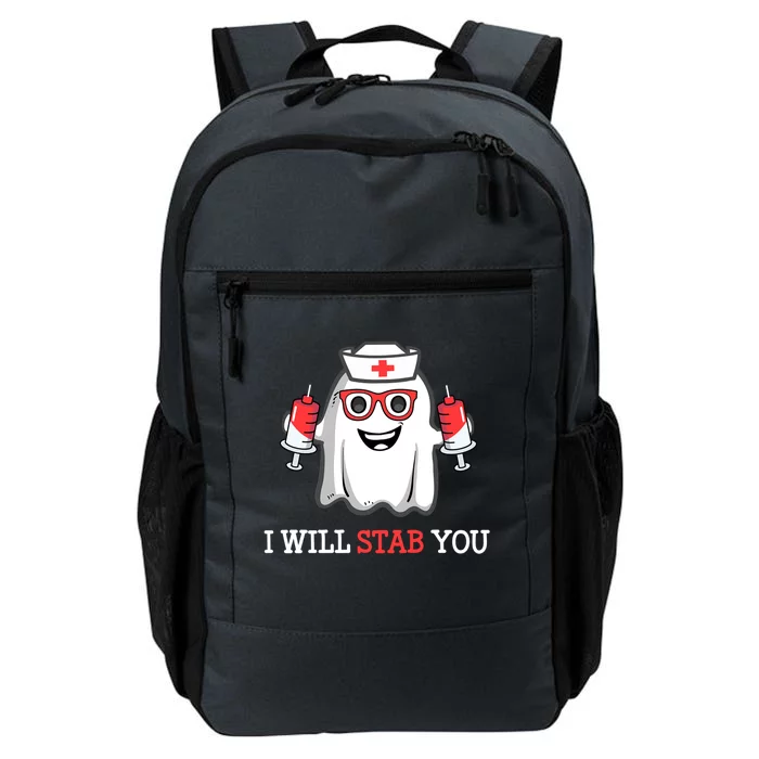 Funny Nurse Halloween I Will Stab You Costume Nurses Gift Daily Commute Backpack