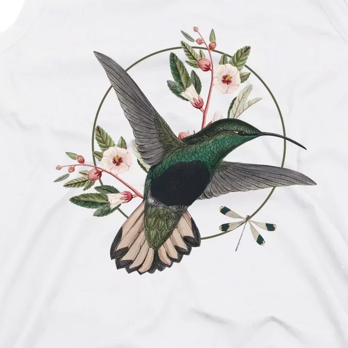 Floral Nature Hummingbird Tank Top