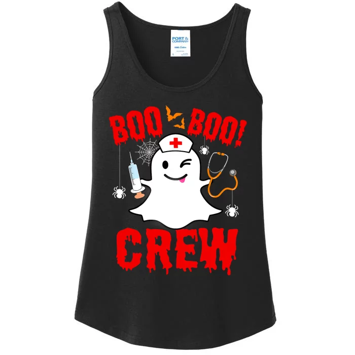 Funny Nurse Halloween Ghost Costume Ladies Essential Tank