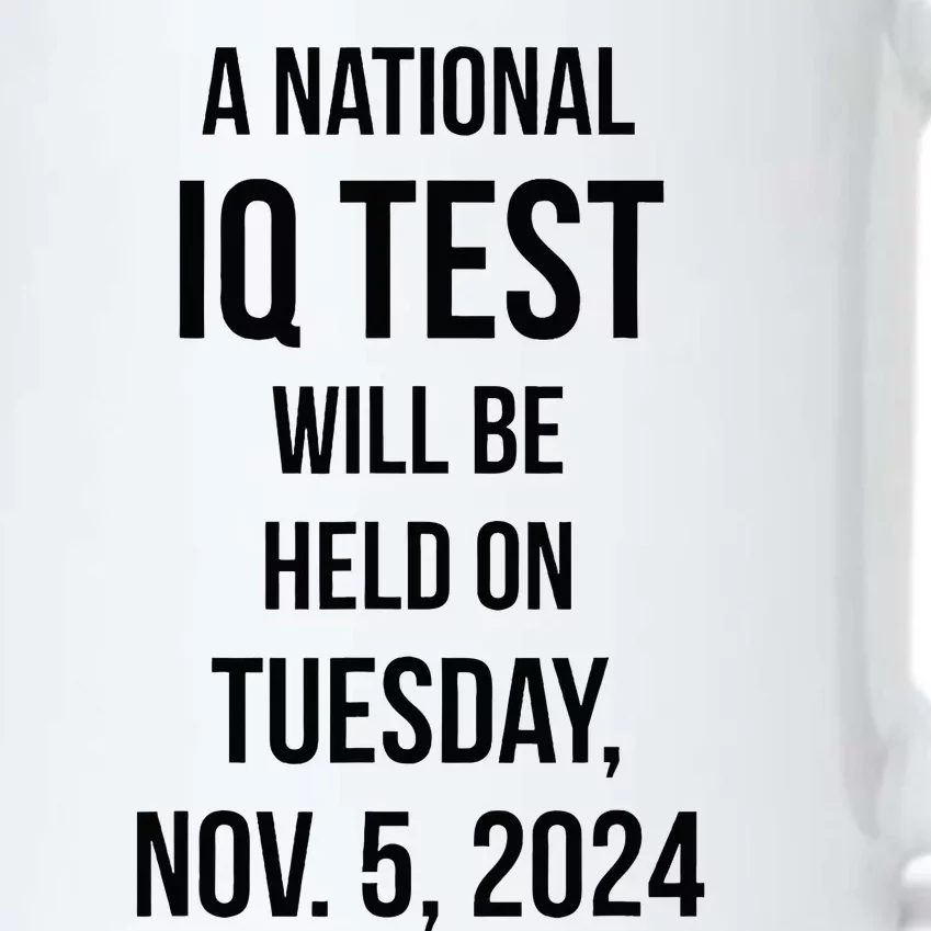 Funny National Iq Test Election 2024 President Usa Nov 5 Black Color Changing Mug