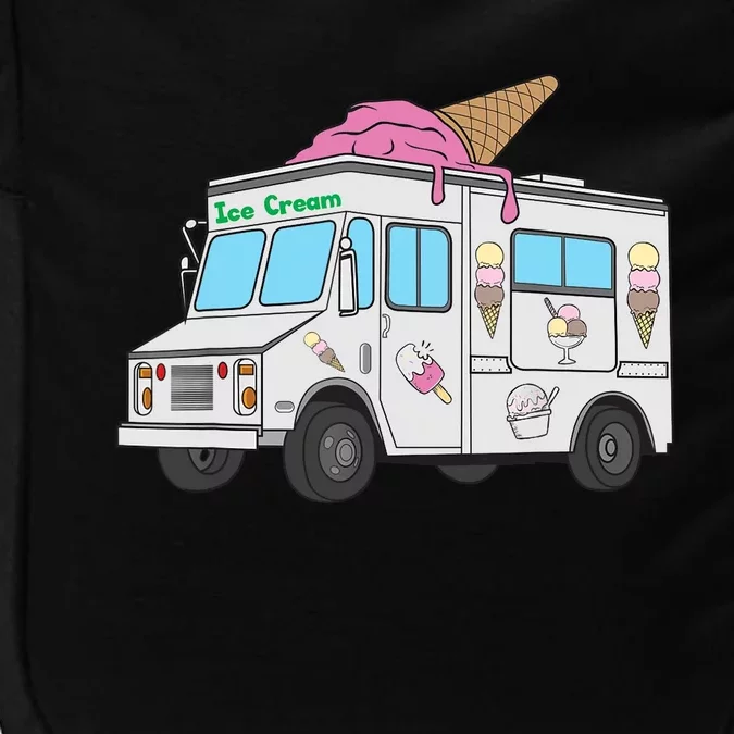 Funny Nostalgic Ice Cream Truck Summer Adventure Lover Impact Tech Backpack