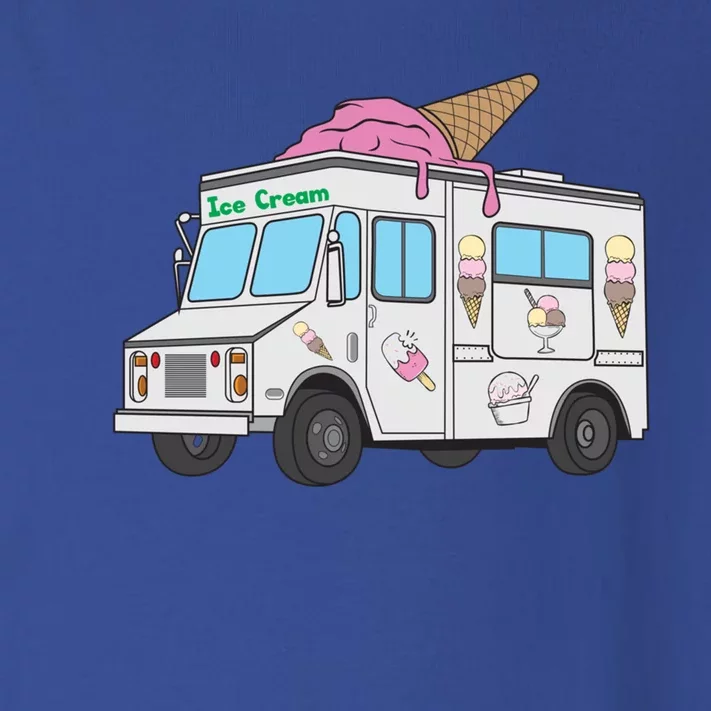 Funny Nostalgic Ice Cream Truck Summer Adventure Lover Meaningful Gift Toddler Long Sleeve Shirt