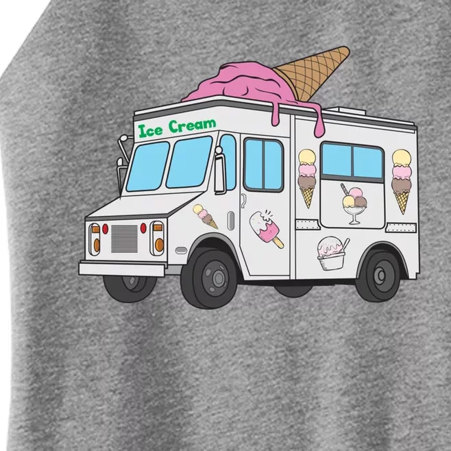 Funny Nostalgic Ice Cream Truck Summer Adventure Lover Meaningful Gift Women’s Perfect Tri Rocker Tank