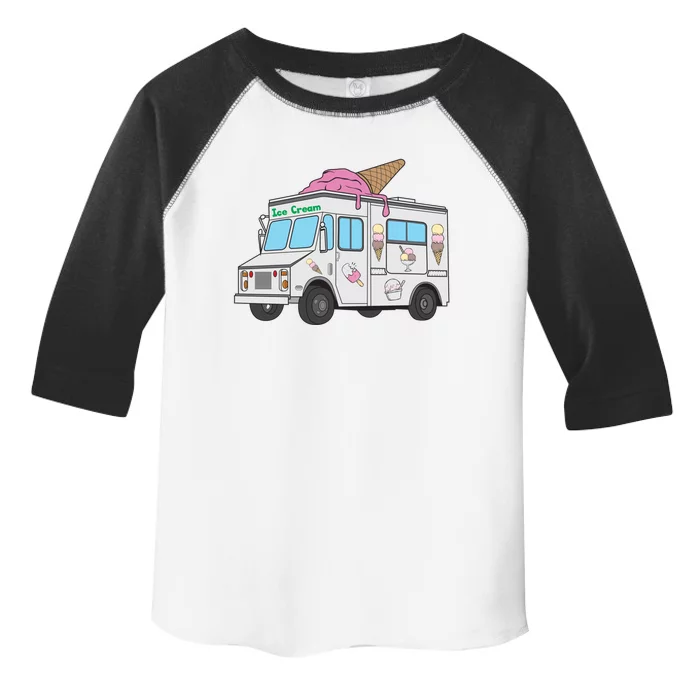 Funny Nostalgic Ice Cream Truck Summer Adventure Lover Meaningful Gift Toddler Fine Jersey T-Shirt