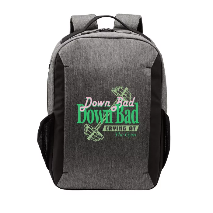 Funny Now IM Down Bad Crying At The Gym Vector Backpack