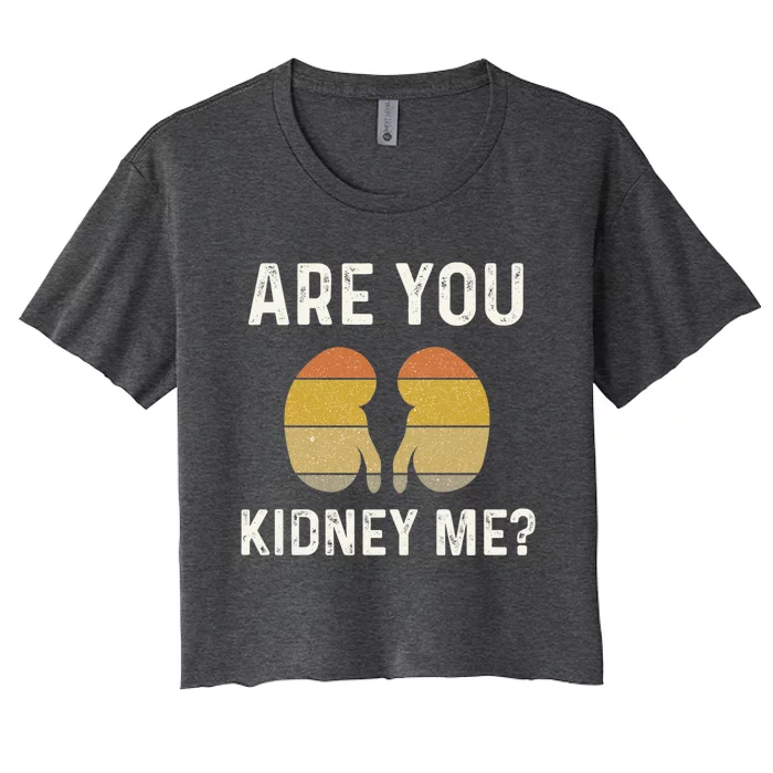 Funny Ney Joke Nephrology Nurse Dialysis Technician Tech Gift Women's Crop Top Tee