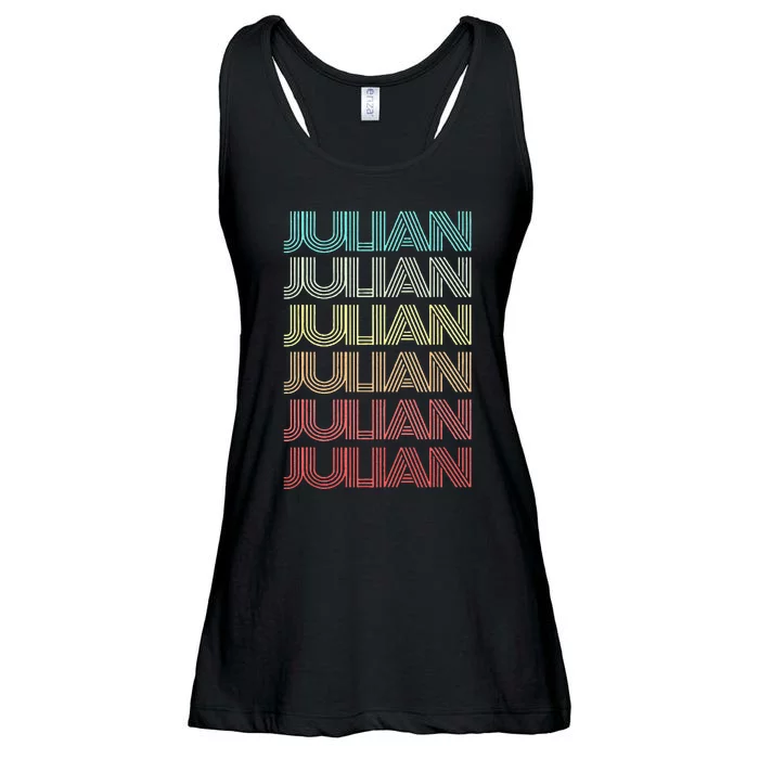 First Name JULIAN Boy Retro Personalized Girl Birthday Son Ladies Essential Flowy Tank