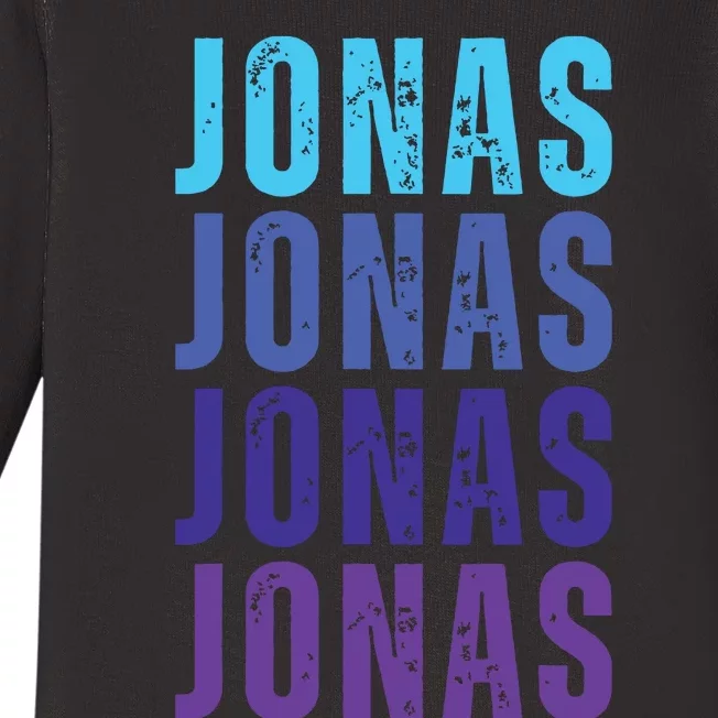 First Name Jonas I Love Jonas Baby Long Sleeve Bodysuit